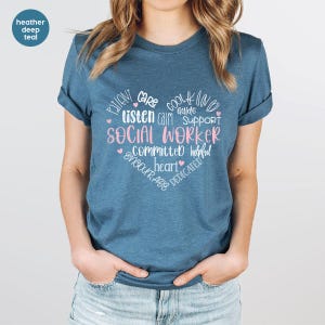 Sozialarbeiter Wertschätzung Shirt, Sozialarbeiter Geschenk, Motivations-T-Shirt, Sozialarbeiter Shirt, Sozialarbeit Rundhals-Sweatshirt Bild 2