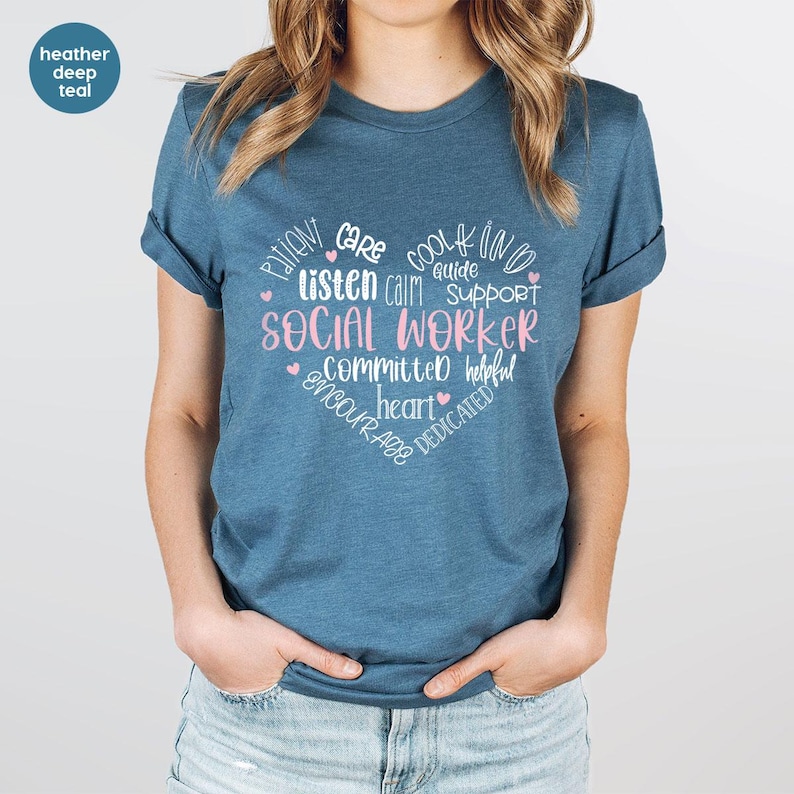 Sozialarbeiter Wertschätzung Shirt, Sozialarbeiter Geschenk, Motivations-T-Shirt, Sozialarbeiter Shirt, Sozialarbeit Rundhals-Sweatshirt Bild 2