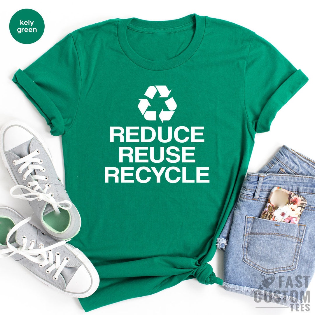 Environment T Shirt, Recycling T-shirt, Earth Days Tshirt, Vegan Shirt ...