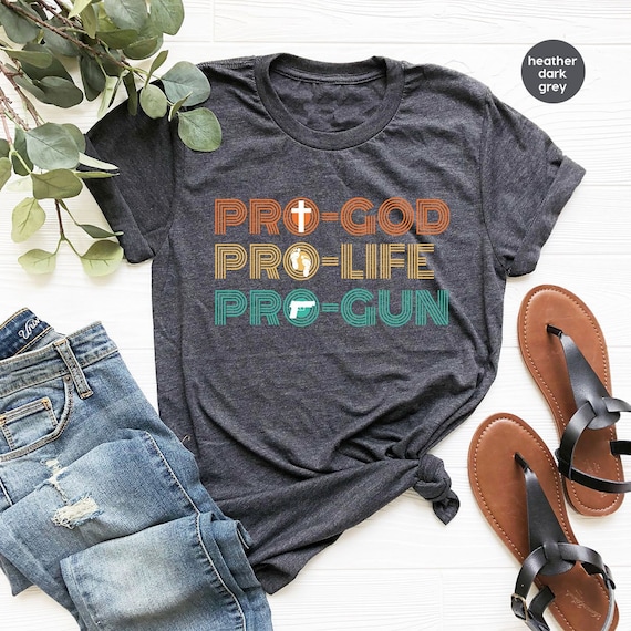 Vintage Pro Life Shirt, Christian Shirts, Retro Patriotic Tees, Conservative Crewneck Sweatshirt, Republican Gifts for Women, American Shirt