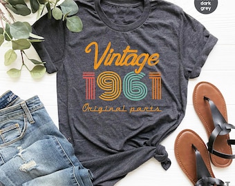 63st Birthday Shirt, Vintage T Shirt, Vintage 1961 Shirt, 63st Birthday Gift for Women, 63st Birthday Shirt Men, Retro Shirt, Vintage Shirts