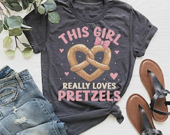 Cute Girlie Oktoberfest Shirt, Cute Pretzel Lover Tee, Funny Foodie Shirt, Bakery Lover Gift, Cute Vintage Snack Shirt