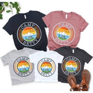 Custom Camp Shirt, Camp Gifts, Custom T-shirt, Custom Shirt, Custom Camp Shirt, Camp Crew Shirt, Camp Custom Shirt, Camping Family Shirt