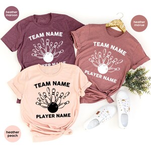 Camisetas de boliche personalizadas, presentes de boliche personalizados, moletons de boliche, camisetas de boliche infantis, camisetas personalizadas com o nome do jogador da equipe imagem 6