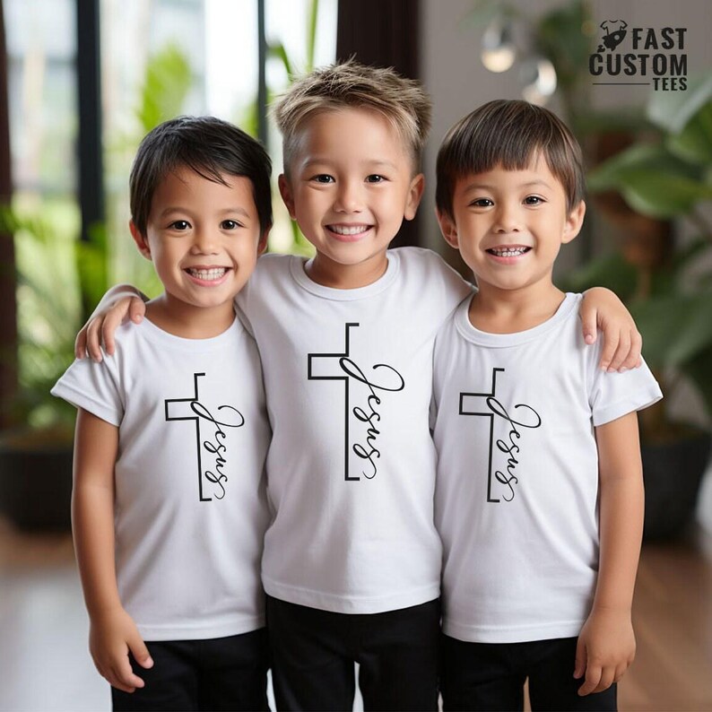 Jesus T-shirt, Christian Shirt, Vertical Cross Shirt, Christian Gift, Jesus Cross T-shirt, Religious Shirt, Inspirational Christian Shirt image 6