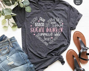 Social Worker Apprecitation Shirt, Social Worker Gift, Motivational T-Shirt, Social Worker Shirt, Social Work Crewneck Sweatshirt