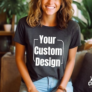 Custom Logo Design Shirt, Bulk Personalized Shirt, Wholesale Business Logo T-Shirt, Customized Company Logo Gifts, Brand Logo Vneck Tshirt image 6