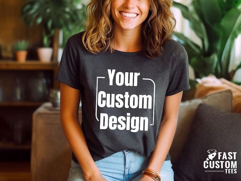 Custom Logo Design Shirt, Bulk Personalized Shirt, Wholesale Business Logo T-Shirt, Customized Company Logo Gifts, Brand Logo Vneck Tshirt image 6