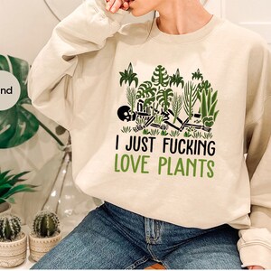 Funny Plant Shirt, Skeleton Plant T-Shirt, Gardening Gifts, Gardener Clothing, Plants Graphic Tees for Women, Plant Gifts, Gifts for Her image 6