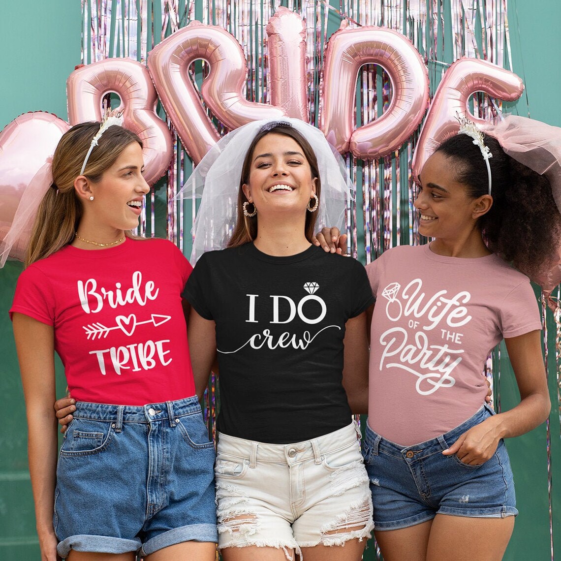 Bride Crew Shirt Bridal Party Shirt Bride Group TShirts Etsy