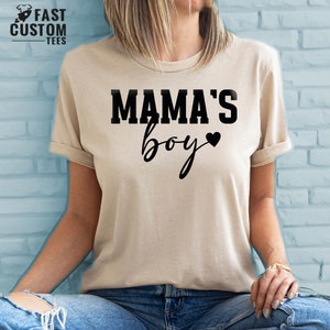 Mama&#39;s Boy Shirt, Mom of Boys Tee, Gift For Mom, Mama&#39;s Boy Matching Tee, Mothers Day Tee, Mommy and Me Tee, Mothers Day Gift,  Mama Boy Tee
