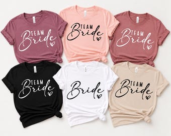 Team Bride Shirts, Bachelorette Party Apparel, Bridesmaid Proposal Gift