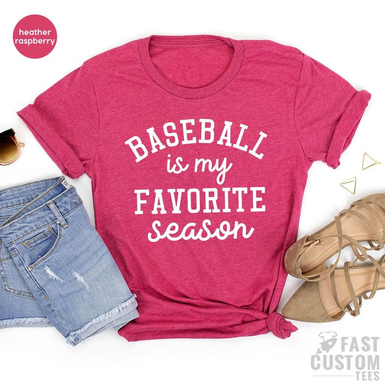 Baseball T Shirt, Sports Mama Shirt, Sport Mom TShirt, Baseball Gift, Baseball Lover Shirt, Baseball Is My Favorite Season Shirt ZW immagine 8