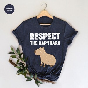 Vintage Capybara Shirt, Capybara Clothing, Capybara T-Shirt, Capybara Crewneck Sweatshirt, Capybara Graphic Tees, Gift for Him, Gift for Her image 5