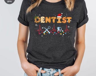 Gingerbread Dentist Shirt, Christmas Dental Shirt, Funny Christmas Shirts, Christmas Pediatric Dentist Shirts, Dental Hygiene Sweatshirt