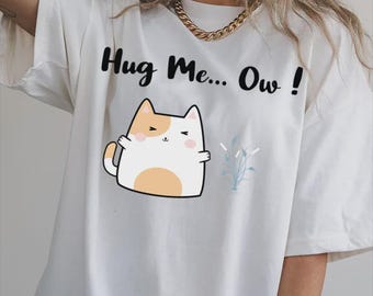 Comfort Colors® Cute Cat Lover Quote Shirt, Funny Cat Lover Tee, Sarcastic Pet Owner Gift, Cute Kitten Graphic Shirt, Feline Humor Apparel