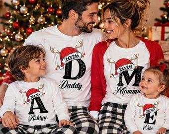 Custom Christmas Family Name 2026 Shirt, Christmas 2026 Shirt, Christmas Family Pajamas, Christmas Shirts, Personalized Christmas Shirt
