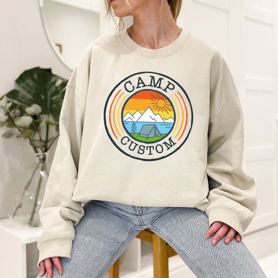 Custom Camp Sweatshirt Camp Gifts Custom Hoodie Custom Long - Etsy