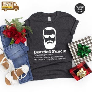 Bearded Funcle Shirt, Funny Uncle Shirt, Bearded Funcle Definition Shirt, Funny Family Gift,Uncle T Shirt,Bearded Uncle Shirt, Uncle Gift