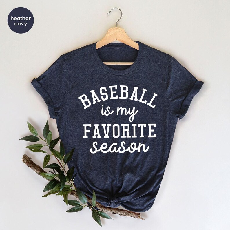 Baseball T Shirt, Sports Mama Shirt, Sport Mom TShirt, Baseball Gift, Baseball Lover Shirt, Baseball Is My Favorite Season Shirt ZW immagine 7