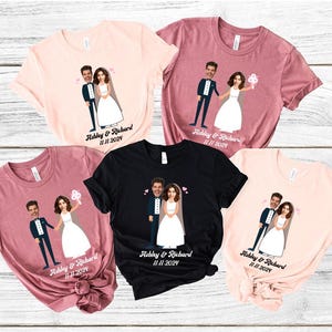 Personalisiertes Braut-Shirt, Personalisiertes Junggesellinnenabschieds-Shirt, Junggesellinnenabschieds-Shirt, Outfit für den Junggesellinnenabschied, Personalisierte Brautgeschenke, Shirt für die Brautparty Bild 1