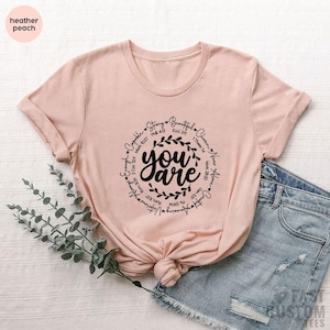 Christian Shirts, Jesus Shirt, Bible Verse Shirt, Inspirational Quotes, Christian Gifts, Religious Shirt, Faith Shirt, Motivational Shirt zdjęcie 7