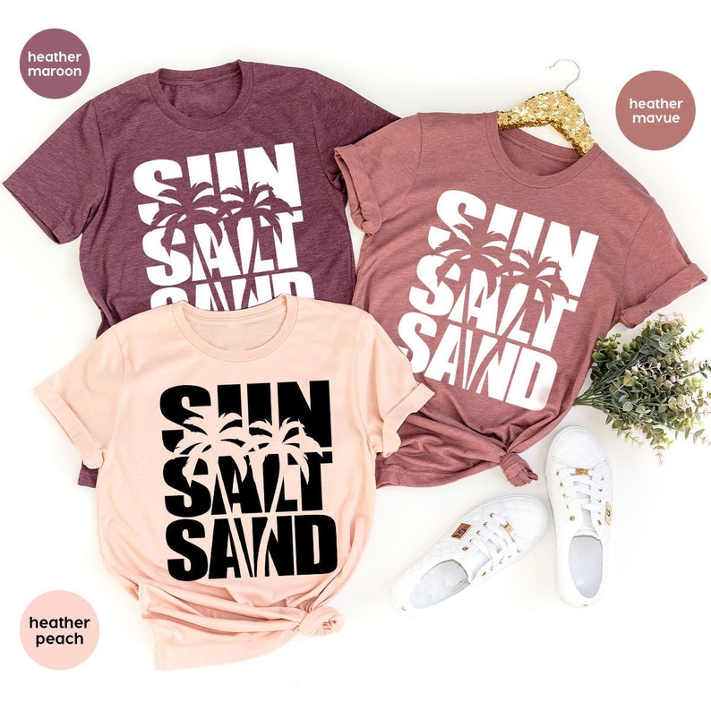 Holiday Graphic Tees, Travel Shirt, Summer Shirt, Beach T-Shirt, Sun Vneck Shirt, Vacation Shirt, Trip T-Shirt, Gift for Her, Summer Outfit image 1