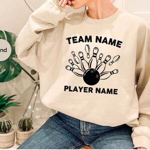 Camisetas de boliche personalizadas, presentes de boliche personalizados, moletons de boliche, camisetas de boliche infantis, camisetas personalizadas com o nome do jogador da equipe imagem 10