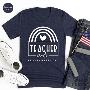 Teacher Mode Shirt, Funny Teacher Shirt, Gift For Teacher, Teacher Appreciation Shirt, Teaching Shirt image 7