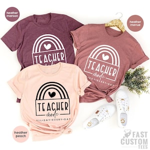Teacher Mode Shirt, Funny Teacher Shirt, Gift For Teacher, Teacher Appreciation Shirt, Teaching Shirt image 1