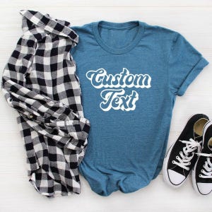 Custom Shirts, Custom Text Shirt, Custom T-shirt, Personalized T-Shirt, Personalized Shirt, Custom Unisex Shirts, Custom Logo T-Shirts image 9