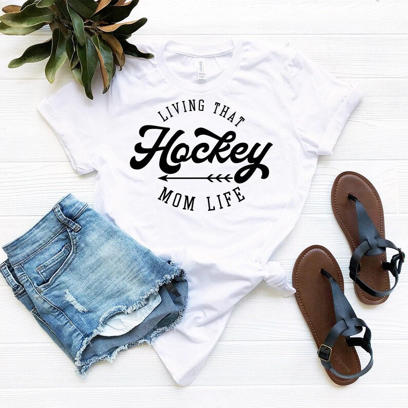 Hockey Mama Shirt, Hockey Mommy Tee, Mom Hockey Shirt, Mom Shirt, Hockey Mama Shirts, Hockey Mother Gift, Style T-Shirt, Sports Mom Tee image 5