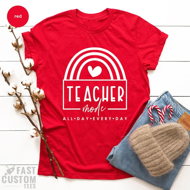 Teacher Mode Shirt, Funny Teacher Shirt, Gift For Teacher, Teacher Appreciation Shirt, Teaching Shirt image 5