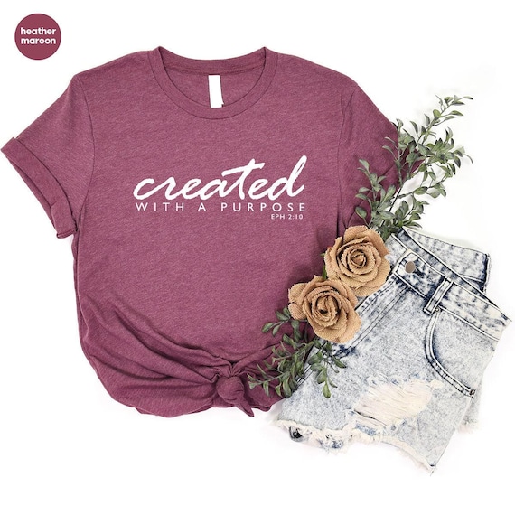 Faith T-Shirt, Christian Apparel, Jesus Crewneck Sweatshirt, Religious Shirt, Christian Gifts, Gifts for Mom, Inspirational Shirts for Women