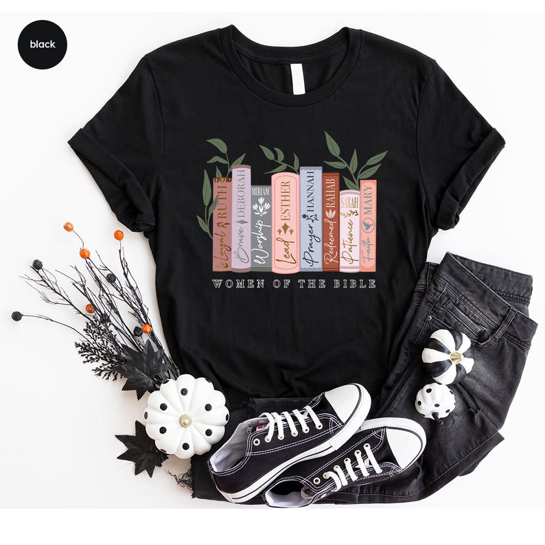 Bible Verse Shirt, Religious Gift, Christian Shirts for Women, Floral T-Shirt, Christian Gifts, Faith Shirt, Christian Apparel, Gift for Her image 2