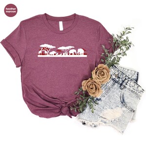 Animal Shirt, Nature T-Shirt, Vacation Sweatshirt, Safari Shirt, Elephant Shirt, Zoo Shirt, Graphic Tees, Gift for Her, Wild Shirt image 4