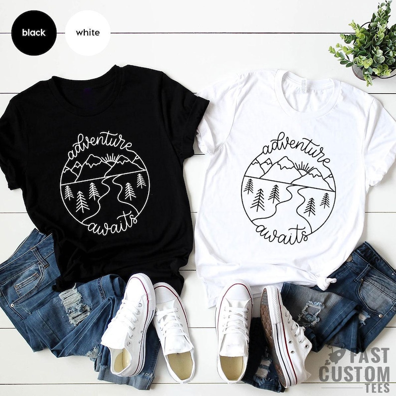 Adventure TShirt, Adventure Shirt, Camping Shirts, Mountain TShirt, Hiker TShirts, Nature Lover Shirt, Camping Gift, Vacation Shirt image 3