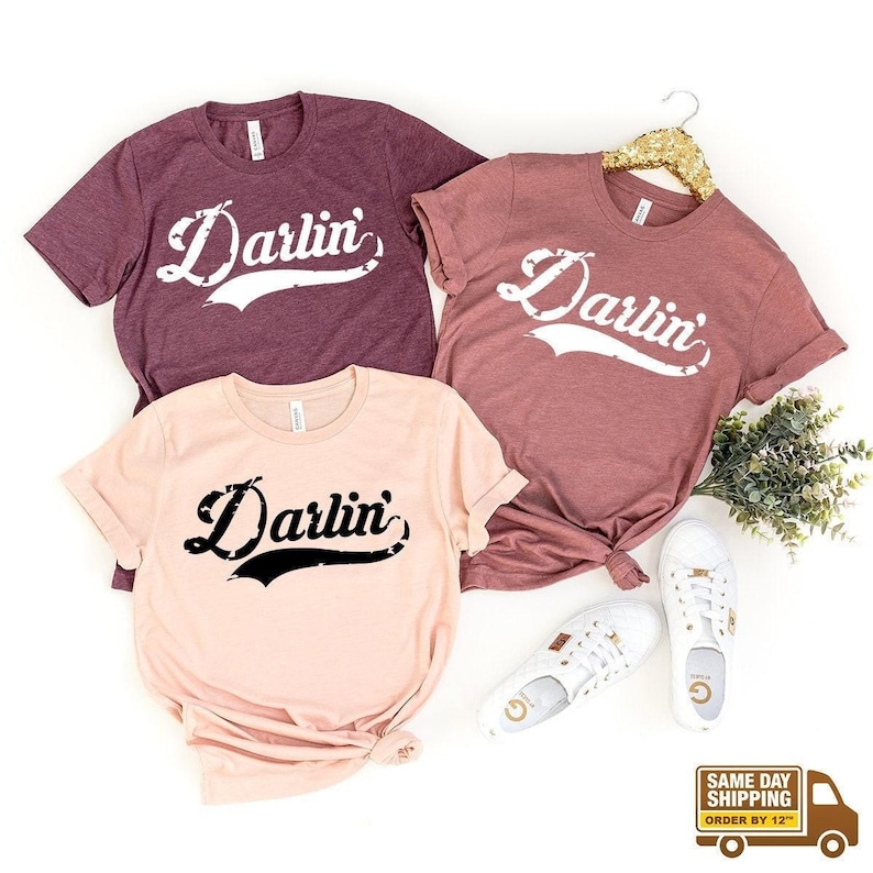 Darlin Shirt, Darlin' T-Shirt, Southern Shirt, Southern Tee, Western Shirt, Darlin' Graphic Tee, Country Music Shirt, Concert Shirt Bild 1