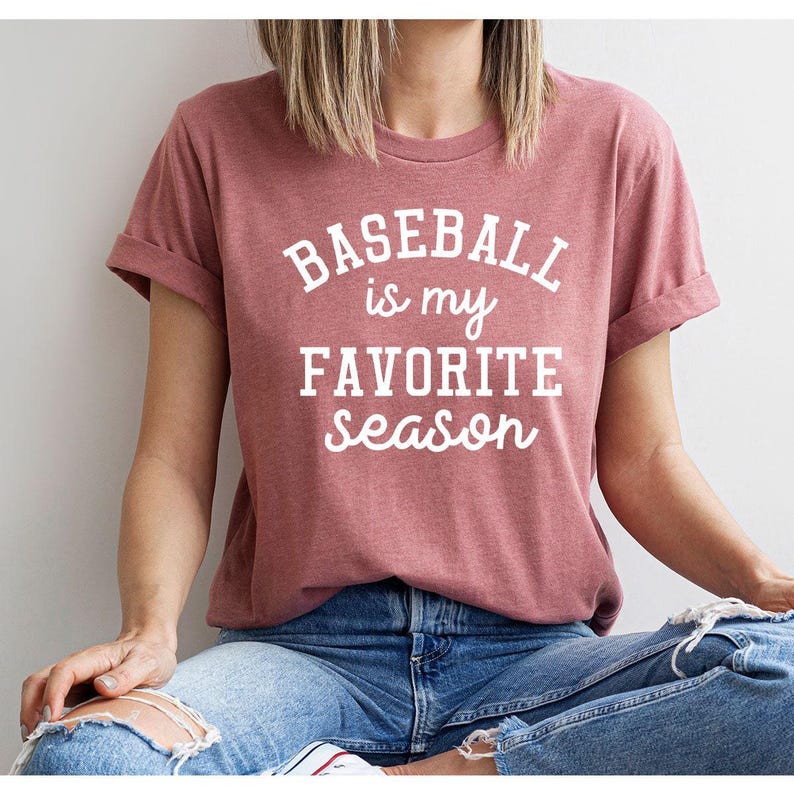 Baseball T Shirt, Sports Mama Shirt, Sport Mom TShirt, Baseball Gift, Baseball Lover Shirt, Baseball Is My Favorite Season Shirt ZW immagine 5