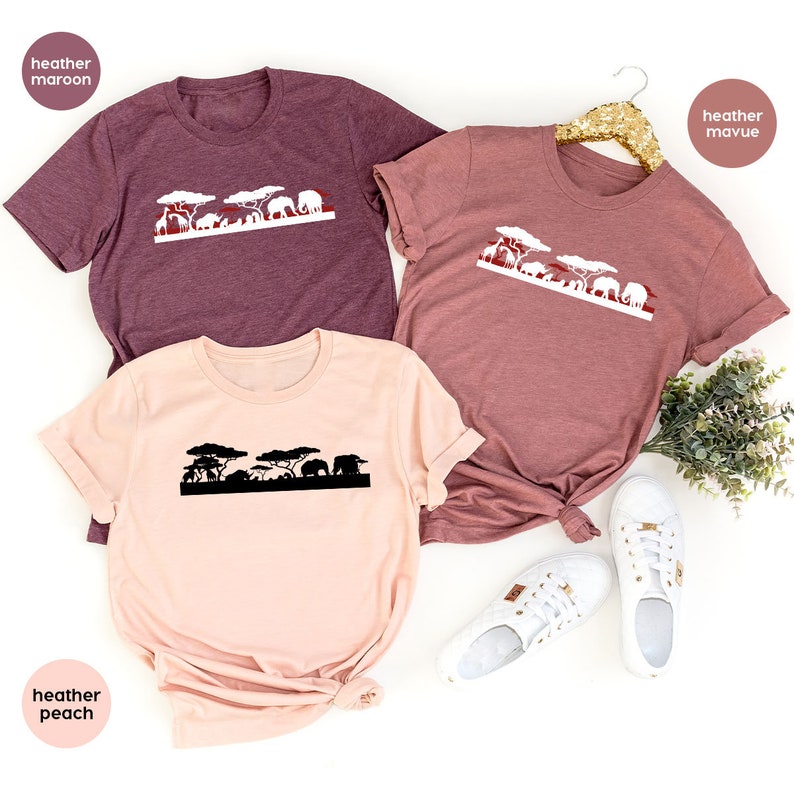 Animal Shirt, Nature T-Shirt, Vacation Sweatshirt, Safari Shirt, Elephant Shirt, Zoo Shirt, Graphic Tees, Gift for Her, Wild Shirt image 2