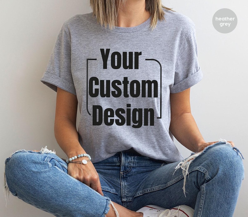 Custom Logo Design Shirt, Bulk Personalized Shirt, Wholesale Business Logo T-Shirt, Customized Company Logo Gifts, Brand Logo Vneck Tshirt image 7