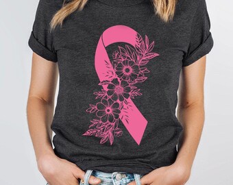 Breast Cancer Shirt, Pink Ribbon Shirt, Cancer Survivor T-Shirt, We Wear Pink Shirt, Cancer Awareness Shirt, Breast Cancer Support Tee