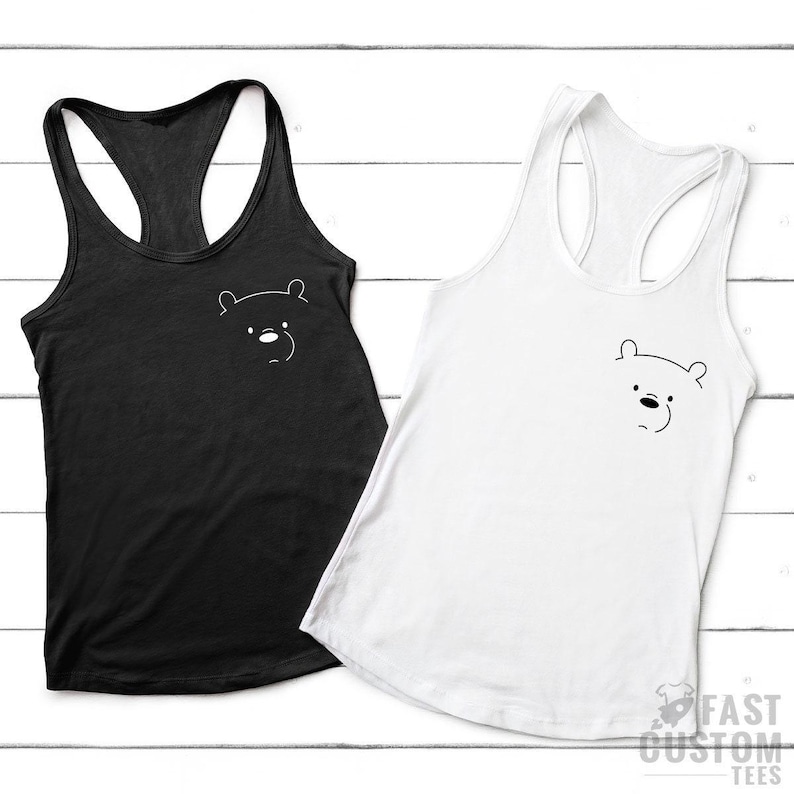 Bear TShirt, Funny Bear Tee, Cute Bear Shirt, Bear Pocket TShirt, Little Bear Shirt, Animal Pocket Shirt, Bear Graphic Tee image 8