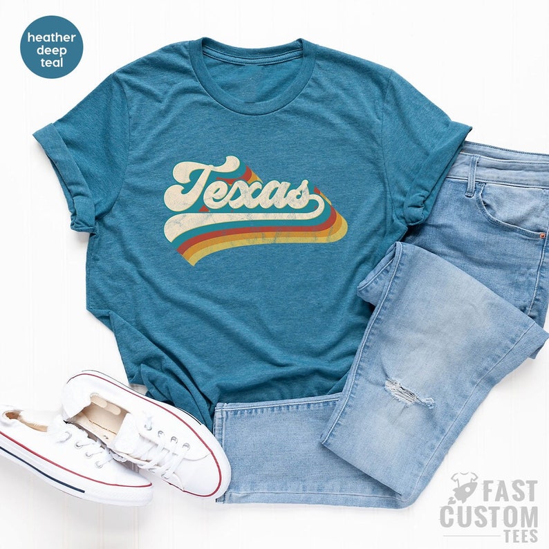Vintage Texas Shirt, Texas Fan Shirt, Vintage T Shirt, Texas Pride, College Student Gifts, State Shirts, Texas T-Shirt, Texas Cities Shirt 