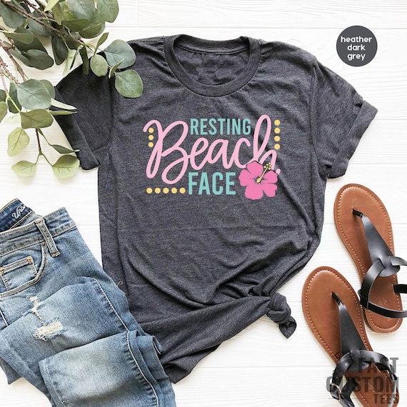 Summer Shirt, Beach Shirt, Vacation Shirt, Resting Beach Face Shirt, Funny Beach Shirt, Summer Vacation Shirt, Funny Summer Shirt