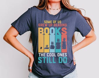 Funny Book Lover Shirt, Vintage Reading Graphic Tee for Library Lovers and Literature Fans, Retro Reading Shirt