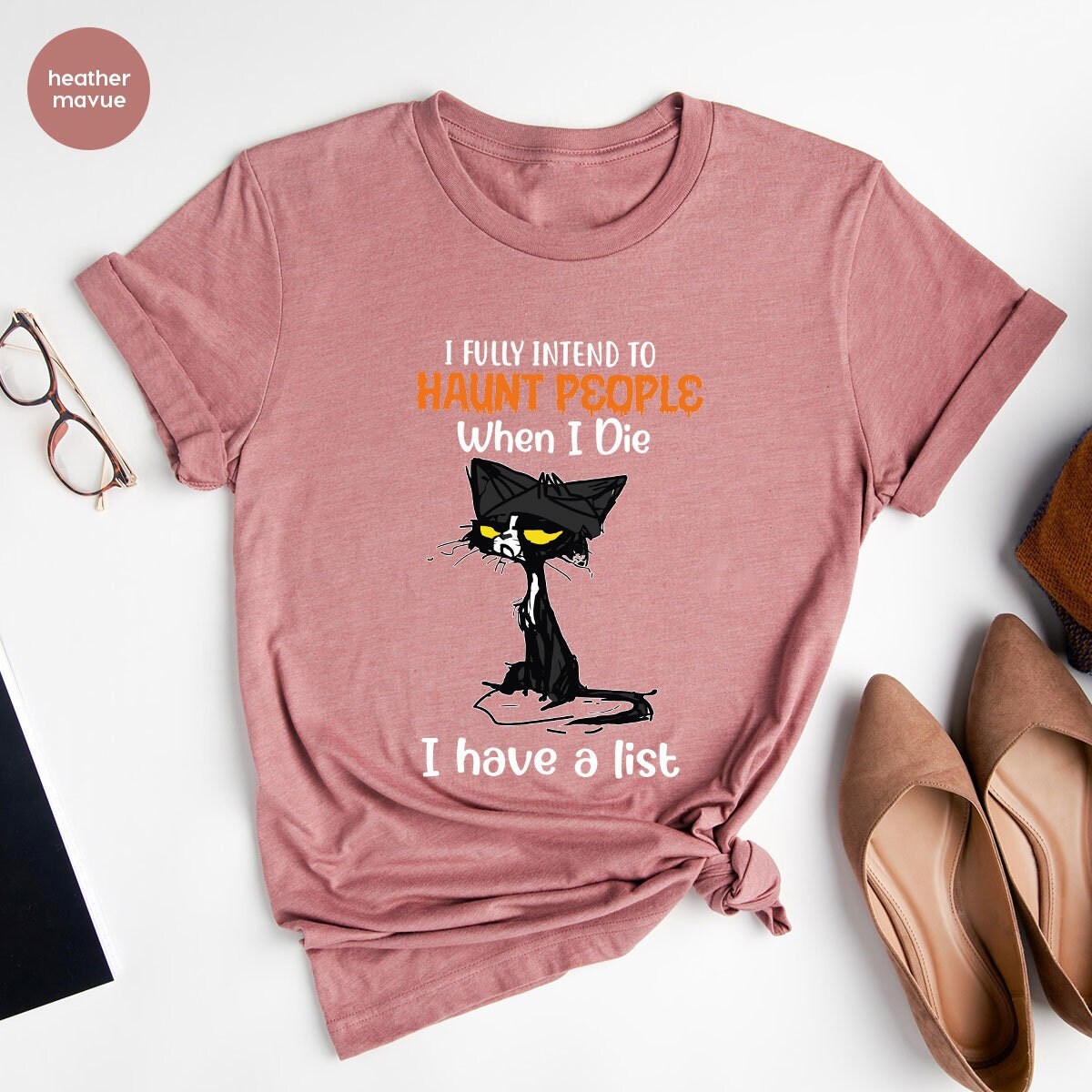 Halloween Cat Shirt, Halloween Shirt, Cat Lover Gift, Funny Halloween, Halloween Shirts For Women, Halloween Clothing, Kids Halloween Shirt Halloween Gift X Bespoketshirt Fashion