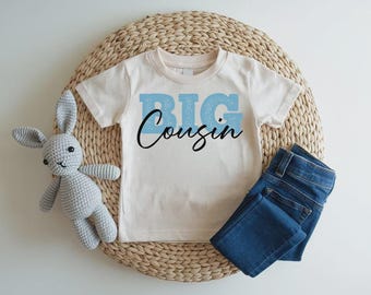 Big Cousin Kids Shirt, Big Cousin Announcement, New Cousin Gift, Pregnancy Announcement Shirt, Kids Big Cousin Tee, Cousin Crew Shirt