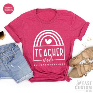 Teacher Mode Shirt, Funny Teacher Shirt, Gift For Teacher, Teacher Appreciation Shirt, Teaching Shirt image 6