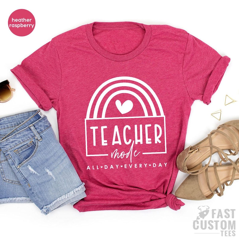 Teacher Mode Shirt, Funny Teacher Shirt, Gift For Teacher, Teacher Appreciation Shirt, Teaching Shirt image 6